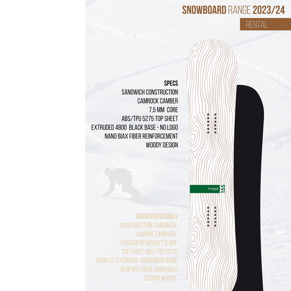 EVIDSEN SNOWBOARDS - Planche de Snowboard 153