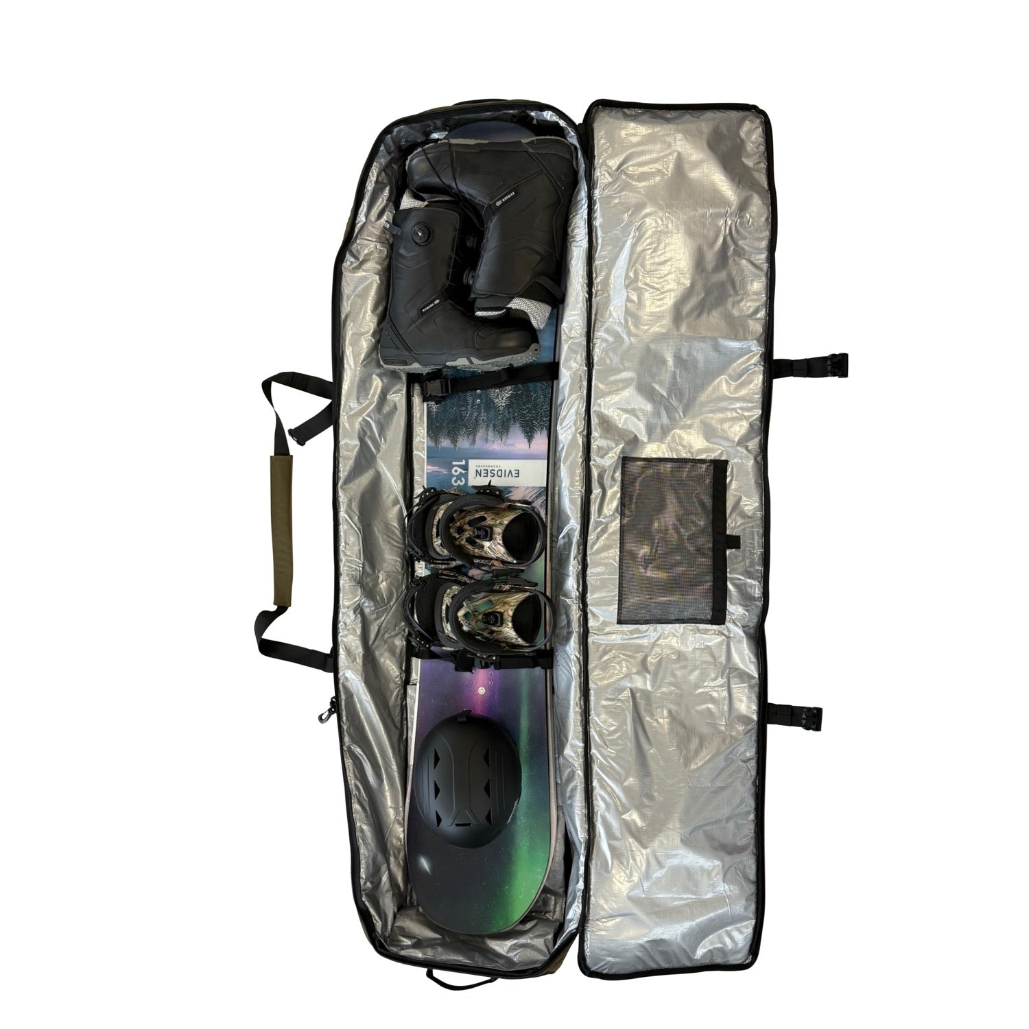 EVIDSEN - TROMSØ Travel Snowboard Bag Wheeled - Khaki